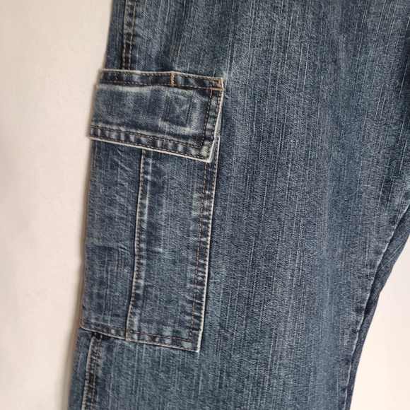 Wrangler Men's Cargo Jeans Relaxed Baggy Comfortable Size 36x30 - Picture 2 of 10